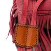 Burberry Small Mega Check Canvas and Suede Fringe Belgrove Bucket Bag Secondhand