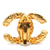 Chanel CC Gold Plated Lava Clip On Earrings Secondhand