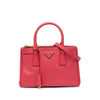 Prada Mini Saffiano Lux Galleria Double Zip Satchel Secondhand