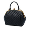Chanel Paris Rome Quilted Calfskin Colosseum Lock Frame Bowling Bag Secondhand