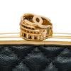 Chanel Paris Rome Quilted Calfskin Colosseum Lock Frame Bowling Bag Secondhand