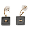 Secondhand Chanel CC Gold Plated Resin and Faux Pearl Dice Drop Push Back Earrings