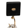 Secondhand Chanel CC Gold Plated Resin and Faux Pearl Dice Drop Push Back Earrings