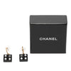 Secondhand Chanel CC Gold Plated Resin and Faux Pearl Dice Drop Push Back Earrings