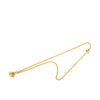 Dior Gold Plated Logo Pendant Necklace Secondhand