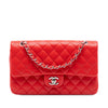 Chanel Medium Classic Perforated Lambskin Double Flap Secondhand