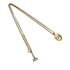 Dior Gold Plated CD Logo Pendant Necklace Secondhand