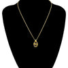 Dior Gold Plated CD Logo Pendant Necklace Secondhand
