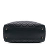 Chanel Small Quilted Calfskin and Tweed Top Handle Tote Secondhand