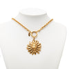Chanel Gold Plated Leo Lion Sun Medallion Necklace Secondhand