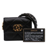 Chanel Lambskin 19 Flap Coin Purse With Chain Secondhand