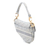 Dior Oblique Embroidered Canvas Saddle Bag Secondhand