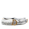 Secondhand Dior Oblique Embroidered Canvas Saddle Bag