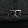 Chanel Jumbo Reissue 2.55 Choco Bar Wool Felt Identification Flap Secondhand