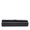 Saint Laurent Croc Embossed Leather Monogram Cassandre Clutch Secondhand