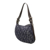 Fendi Zucchino Denim Oyster Shoulder Bag Secondhand
