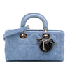 Dior Medium Denim Macrocannage Lady D Joy Satchel Secondhand