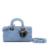 Dior Medium Denim Macrocannage Lady D Joy Satchel Secondhand