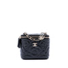 Chanel Mini Camellia Embossed Lambskin Vanity Case With Chain Secondhand
