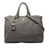 Prada Vitello Daino Zip Top Satchel Secondhand