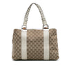 Gucci Medium GG Canvas Bamboo Libeccio Tote Secondhand