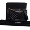 Chanel Old Medium Chevron Lambskin Boy Flap Secondhand