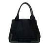 Balenciaga Canvas Navy Cabas Tote S Secondhand
