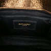 Saint Laurent Medium Metallic Calfskin Chevron Monogram College Bag Secondhand