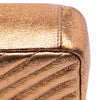 Saint Laurent Medium Metallic Calfskin Chevron Monogram College Bag Secondhand