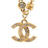 Chanel CC Gold Plated Strass Pendant Necklace Secondhand