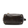Prada Craquele Leather Studded Satchel Secondhand