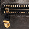 Prada Craquele Leather Studded Satchel Secondhand