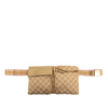 Gucci GG Canvas Web Double Pocket Belt Bag Secondhand