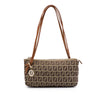 Fendi Zucchino Canvas Triple Strap Pochette Shoulder Bag Secondhand