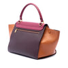 Secondhand Celine Medium Tricolor Leather Trapeze Satchel