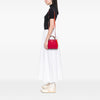 Gucci Small Bicolor Calfskin Bamboo Shopper Satchel Secondhand