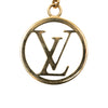 Louis Vuitton Gold Plated LV Circle Key Holder and Bag Charm Secondhand
