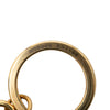 Louis Vuitton Gold Plated LV Circle Key Holder and Bag Charm Secondhand