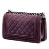 Chanel Small Quilted Velvet Boy Flap Secondhand