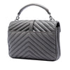 Saint Laurent Medium Chevron Sheepskin Monogram College Satchel Secondhand
