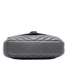 Saint Laurent Medium Chevron Sheepskin Monogram College Satchel Secondhand