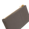 Saint Laurent Grain De Poudre Chevron Monogram Fragments Zippered Card Case Secondhand