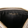 Saint Laurent Grain De Poudre Chevron Monogram Fragments Zippered Card Case Secondhand