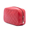 Chanel Medium CC Quilted Lambskin Curvy Cosmetic Pouch Secondhand
