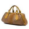 Burberry Prorsum Grained Calfskin and Suede Tassel Hedwig Satchel Secondhand
