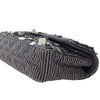 Chanel Medium Classic Canvas Sequin Stripes Double Flap Secondhand