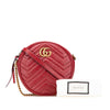 Secondhand Gucci Mini GG Marmont Matelasse Leather Round Crossbody