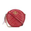 Gucci Mini GG Marmont Matelasse Leather Round Crossbody Secondhand