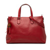 Gucci Leather Bamboo Tassel Satchel Secondhand