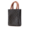 Celine Mini Triomphe Coated Canvas Vertical Cabas Satchel Secondhand